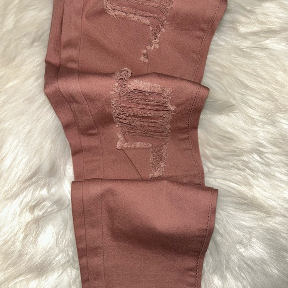 Woman’s Silver Crush Rose Ripped Distressed Skinny Cotton Jeans Pants NWOT Sz 1 - Picture 12 of 14